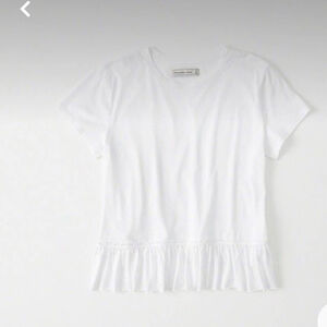 Abercrombie & Fitch Short Sleeves Peplum Top Size Small